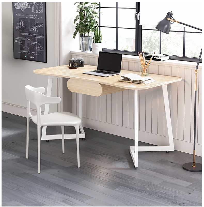 Bàn học thiết kế chân chữ V tăng độ chắc chắn bền bỉ, kết cấu đơn giản để phòng học phòng làm việc