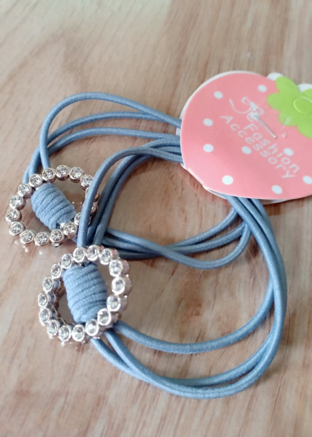 Combo 2 Dây Cột Tóc Hình Đính Đá