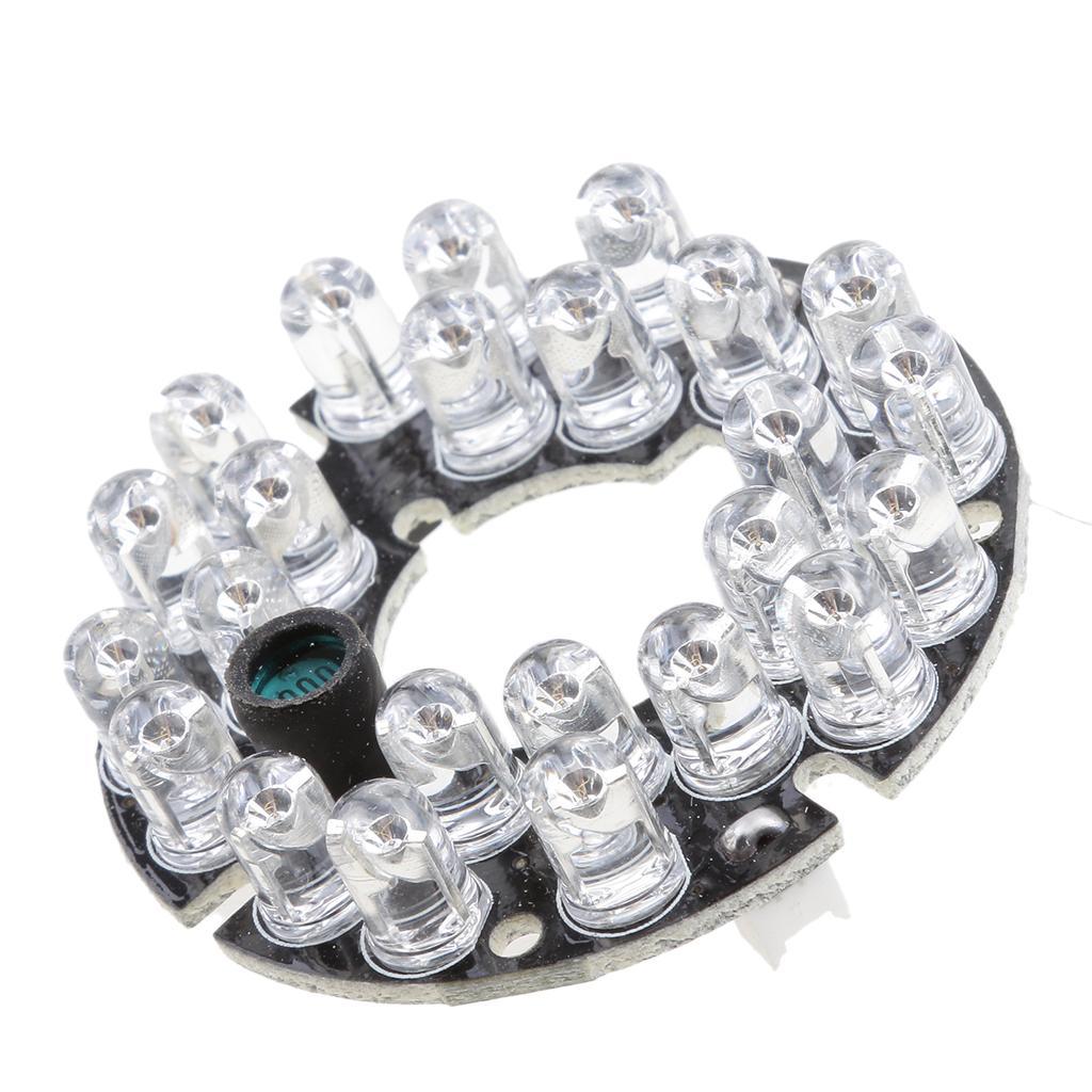 24 IR LED 850nm Board Module +1.8mm 5MP Camera Mini  Lens Wide Angle