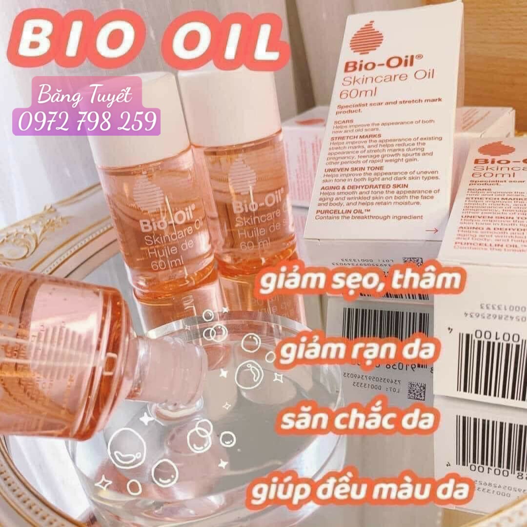 Tinh dầu dưỡng giảm rạn da,mờ sẹo trước và sau sinh Bio Oil 25ml 60ml 125ml