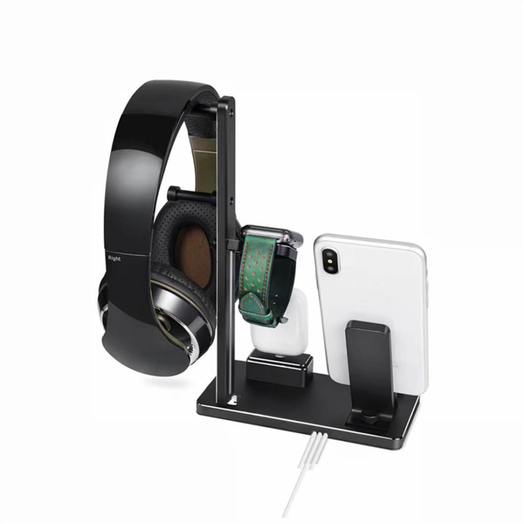 6 in 1 Charging Dock Station Stand for Apple iPhone 6 7 8 X iWatch 1 2 3 Wireless Airpods Wireless Headphone
