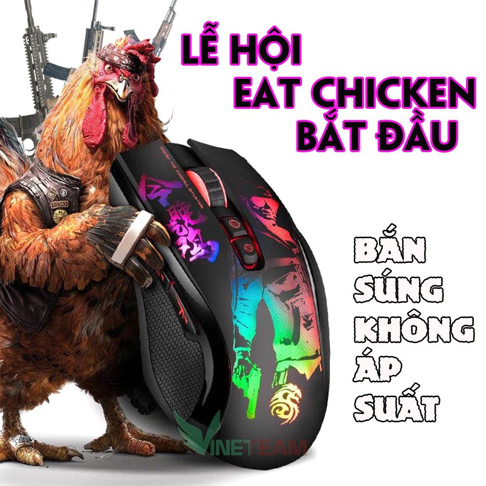 Chuột gaming Demon Baron | Hỗ trợ ghìm tâm PUBG, Led nhiều màu |8 nút Autotap, ghìm tâm PUBG trên Mobile, PC -dc4133