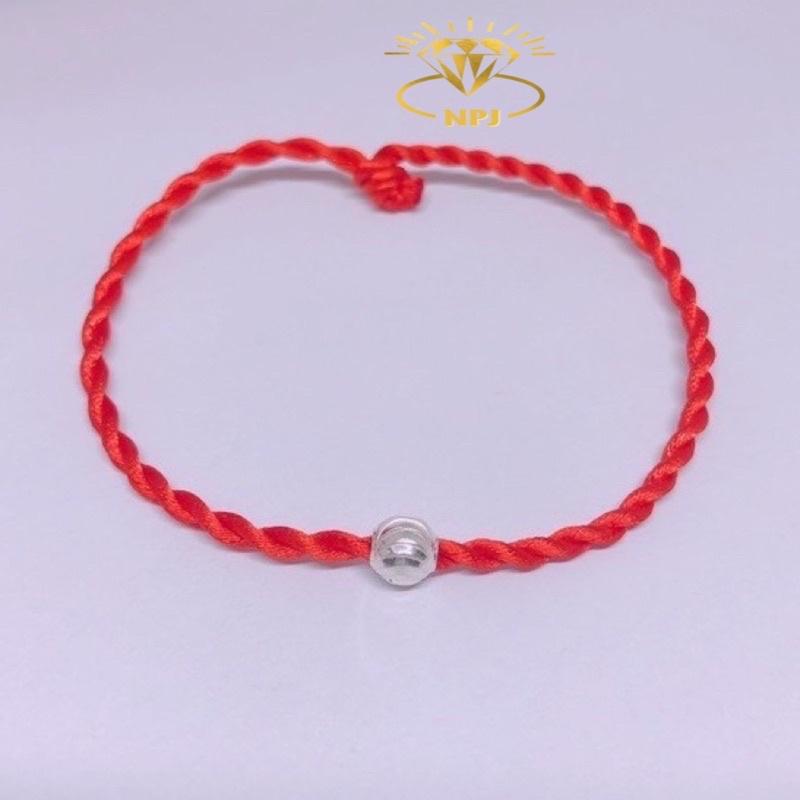 Lắc tay chỉ đỏ,Vòng tay chỉ đỏ SIÊU XINH vòng tay chỉ đỏ mix bi bạc ra mang lại may mắn