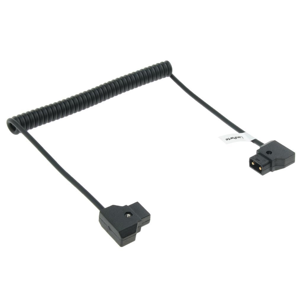 Stretch Spring Cable for DSLR Rig/Anton  Battery  2Pin Male