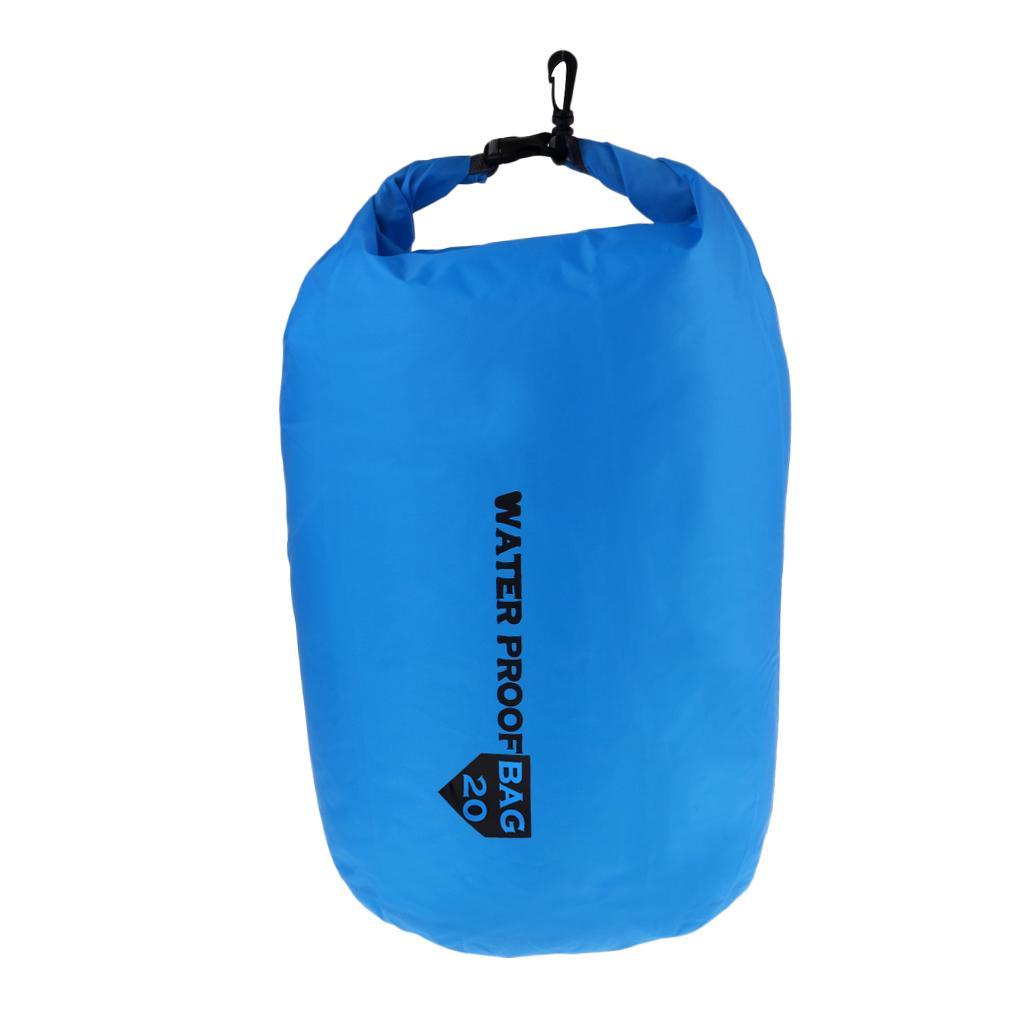 2x 10/20/40/70L Waterproof Dry Bag Roll Top Compression Sack for Kayaking, Beach, Rafting, Boating, Hiking, Camping And Fishing