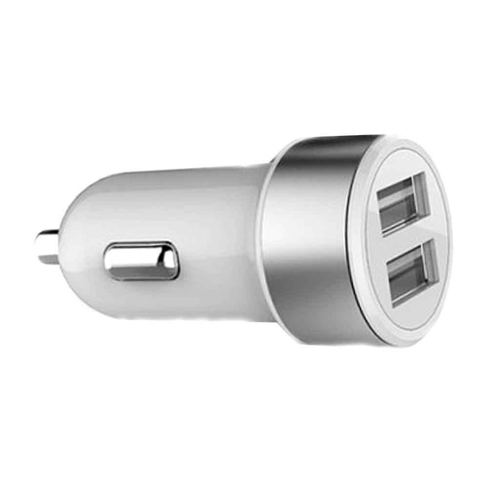LED Dual USB Car Charger Adapter Socket Lighter For Phones