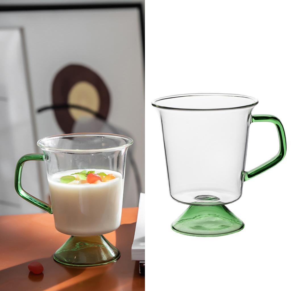 300ML Glass Mug Heat-Resistant Coffee Cup for Hot Office