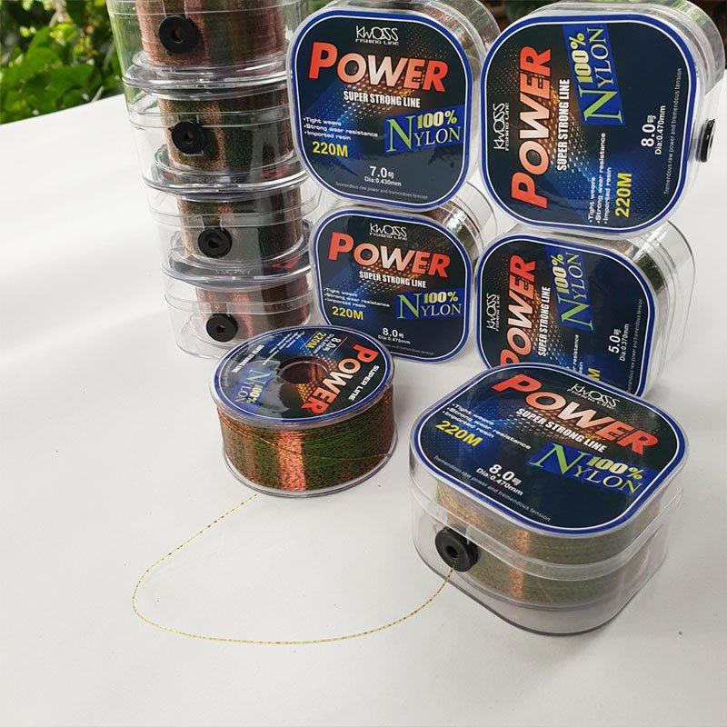 Cước Câu Cá Dây Câu Nylon Super power Tàng HÌnh Dùng Làm Dây Trục Câu Cá