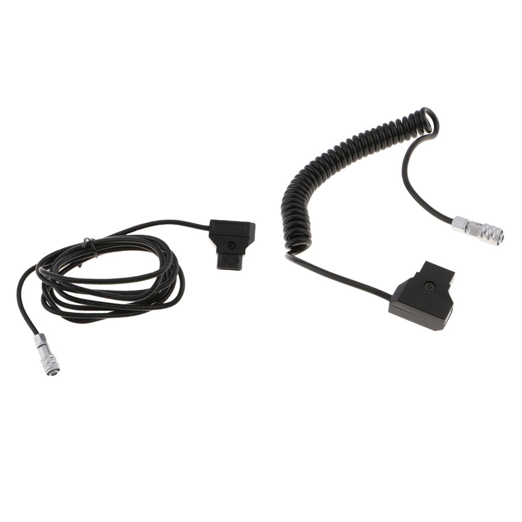 2pcs D-tap Power Cable Cord w/ Reverse Polarity Protection for BMPCC 4k 1.5m