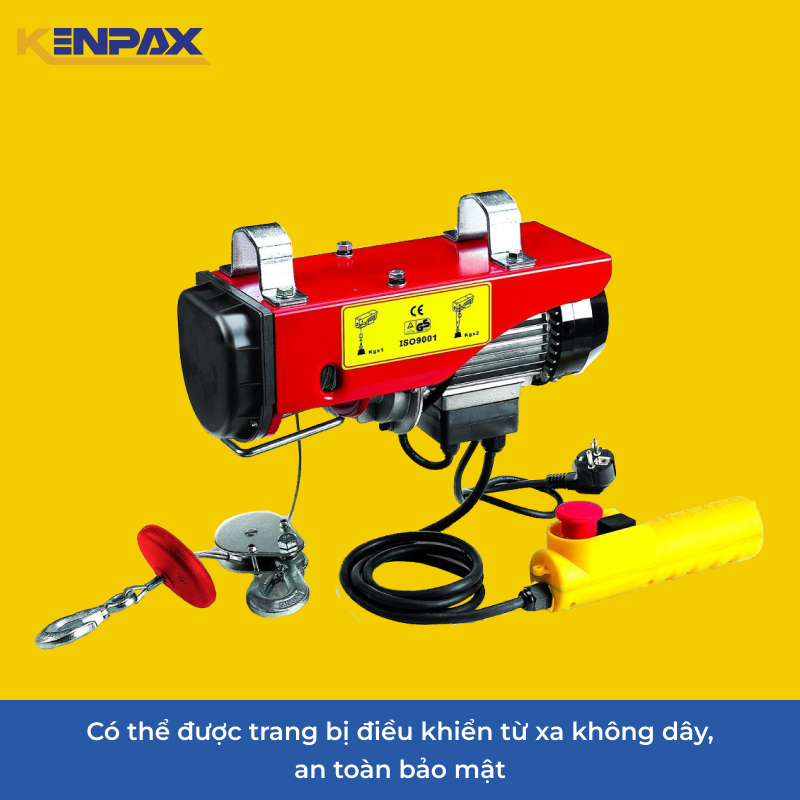 Tời Điện Hỗ Trợ Nâng Hạ Hàng Hóa Kenpax Tải Trọng 200/300/400/500/600/800/1000kg