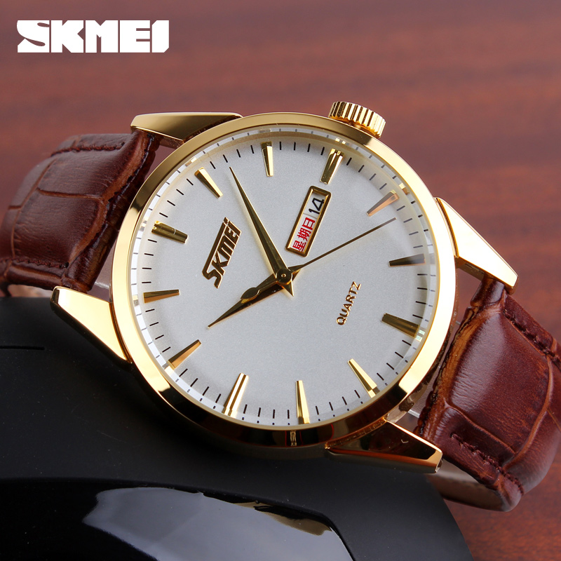 Đồng hồ nam dây da Skmei 9073