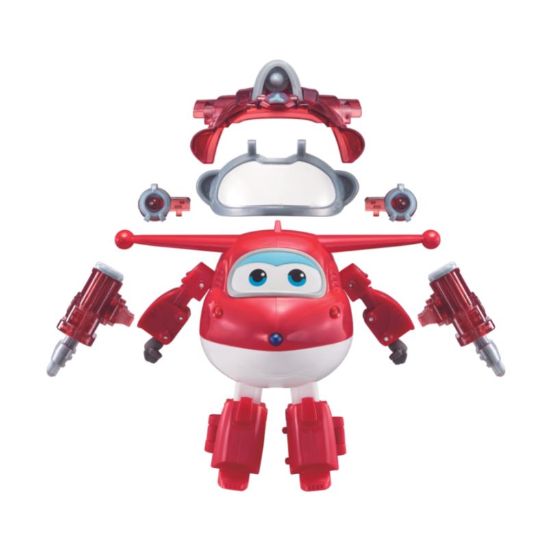 Đồ Chơi SUPERWINGS Robot Biến Hình Siêu Vệ Binh Jett Tia Chớp Và Quả Bóng Sức Mạnh Kim Loại YW760963