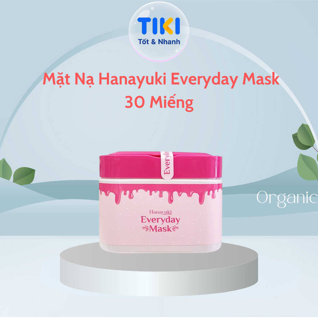 Mặt Nạ Everyday Mask Hanayuki Chính Hãng Mặt Nạ Hanayuki Dưỡng Trắng Cấp Ẩm Cho Da Căng Bóng 30 Miếng