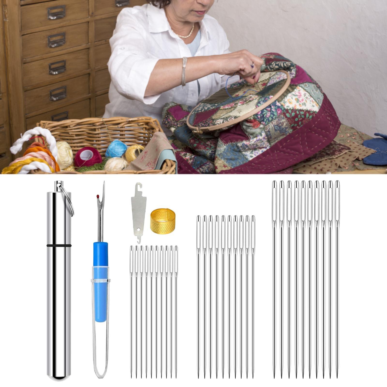 Sewing  Kit, Embroidery Sewing Seam Rippers DIY Yarn Stitching  for Embroidery Cross Hand Sewing