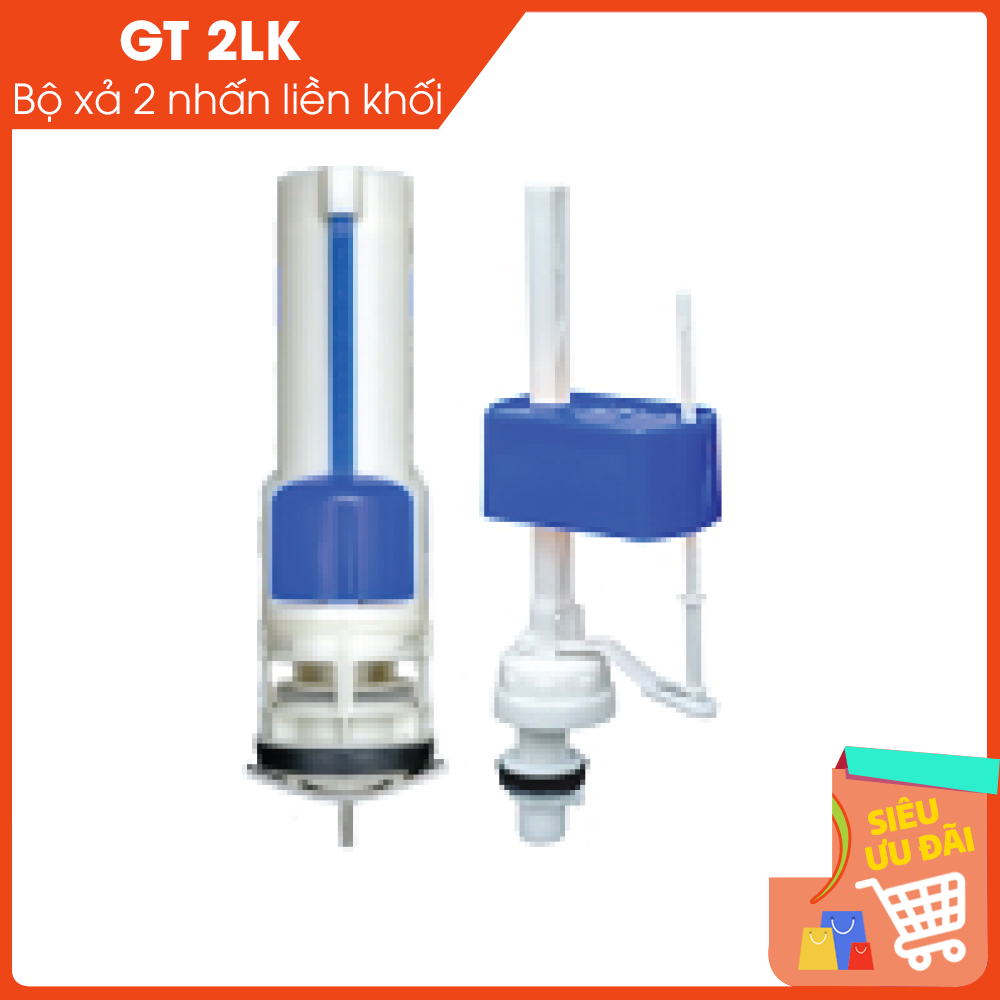 Bộ xả cấp nước 2 nhấn liền khối GT2LK