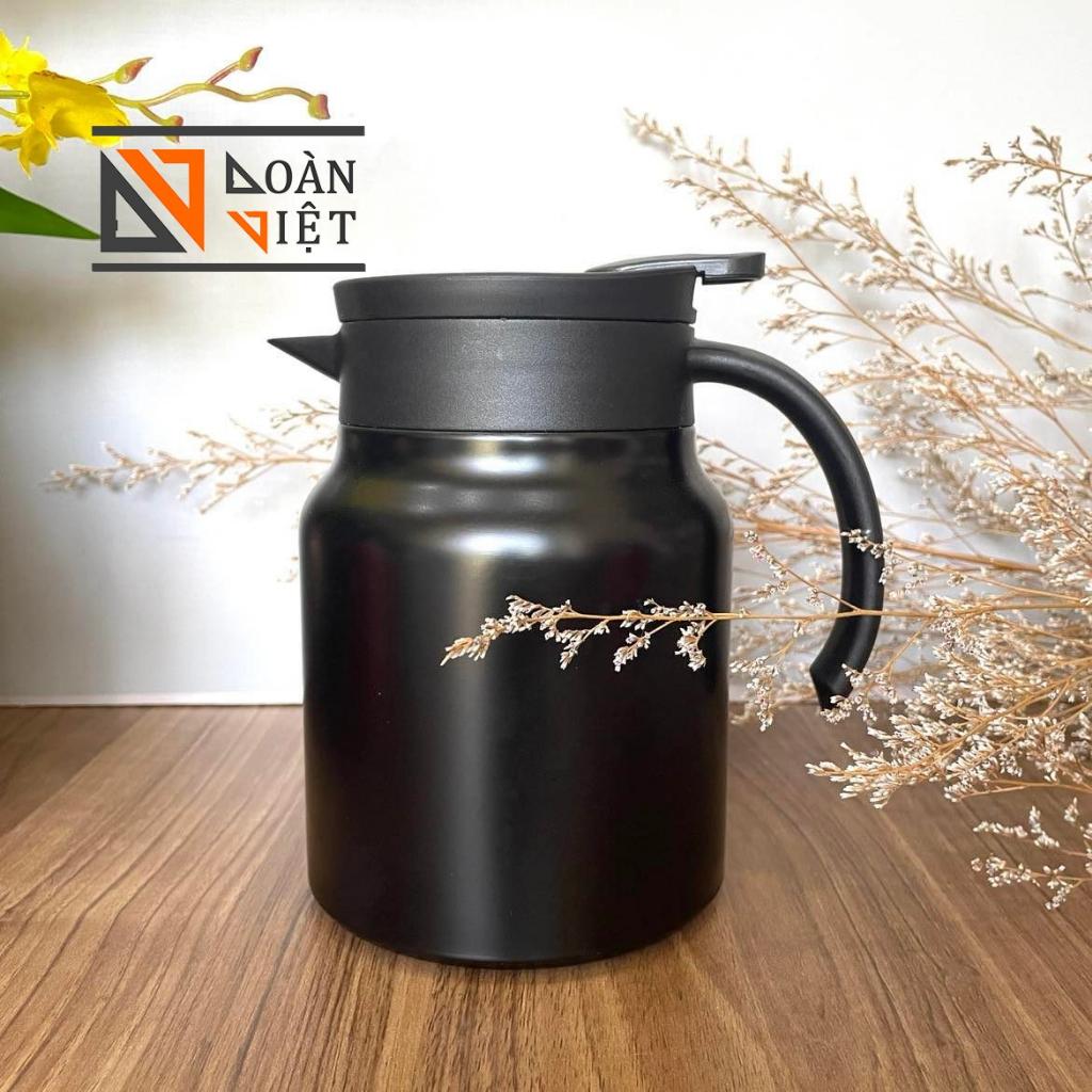 Bình Trà, Ấm Trà giữ nhiệt lâu - Inox chuẩn SUs 316 độ bền cao . Dung tích 1 lit , màu pastel rất sang trọng