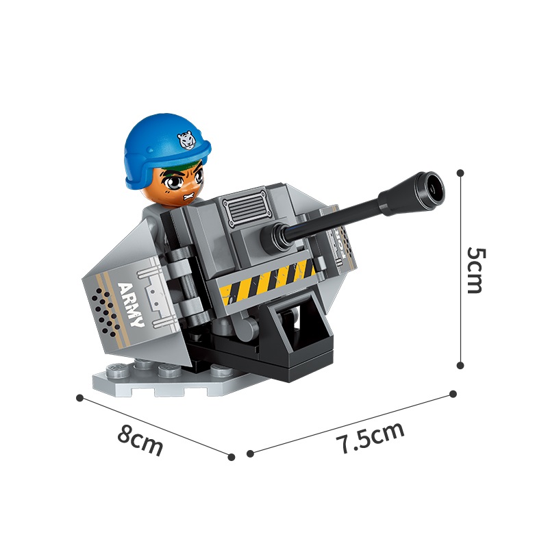 Đồ chơi lắp ráp Xe phóng tên lửa Qman 1728 (409 chi tiết)