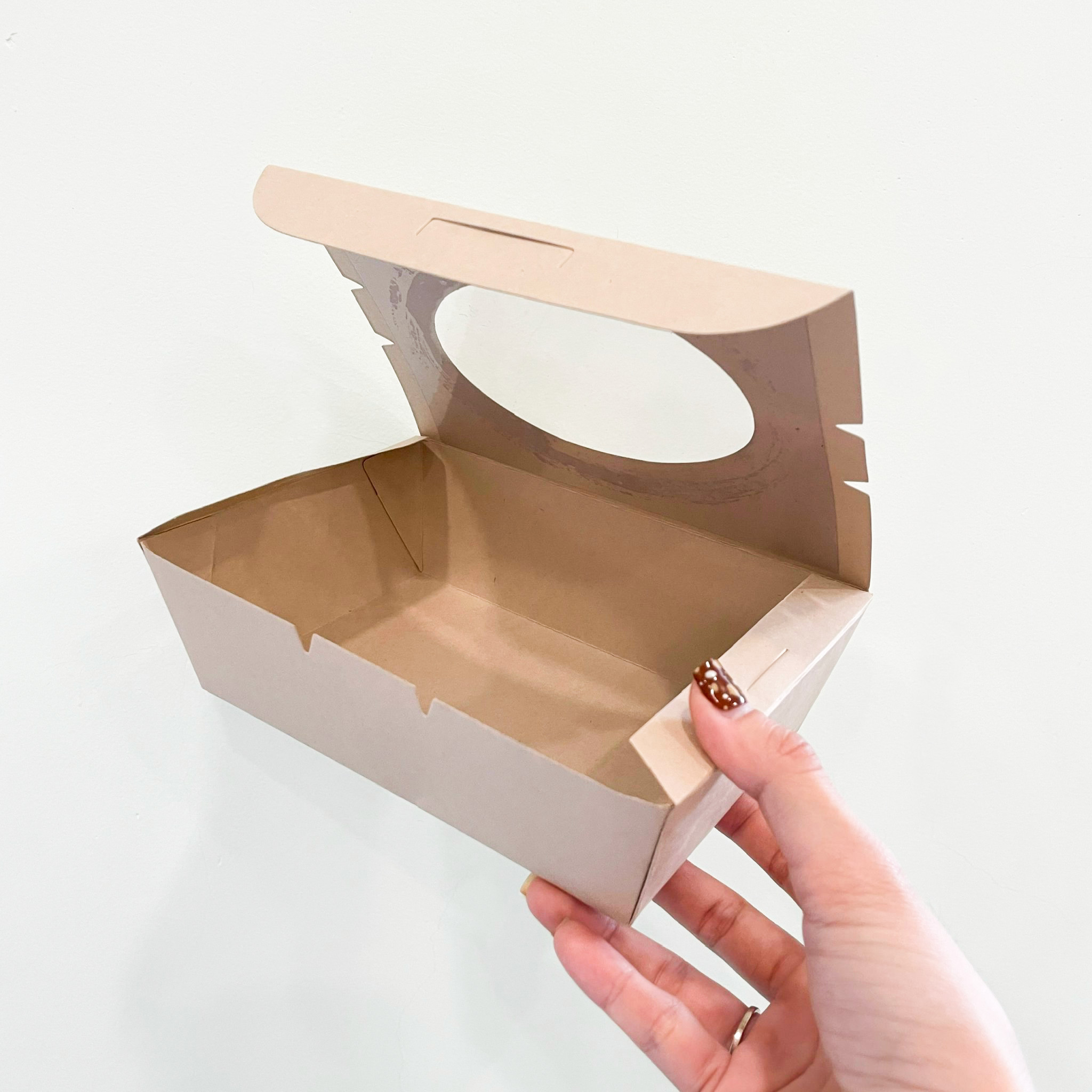 [KV] Hộp giấy đựng cơm/salad -Gói 25 hộp giấy trơn