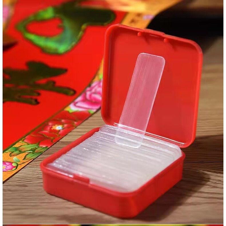 Hộp 60 Miếng Dán 2 Mặt Trong Suốt, Băng Keo Hai Mặt Siêu Dính Treo Đồ Cố Định Khung Tranh Trang Trí