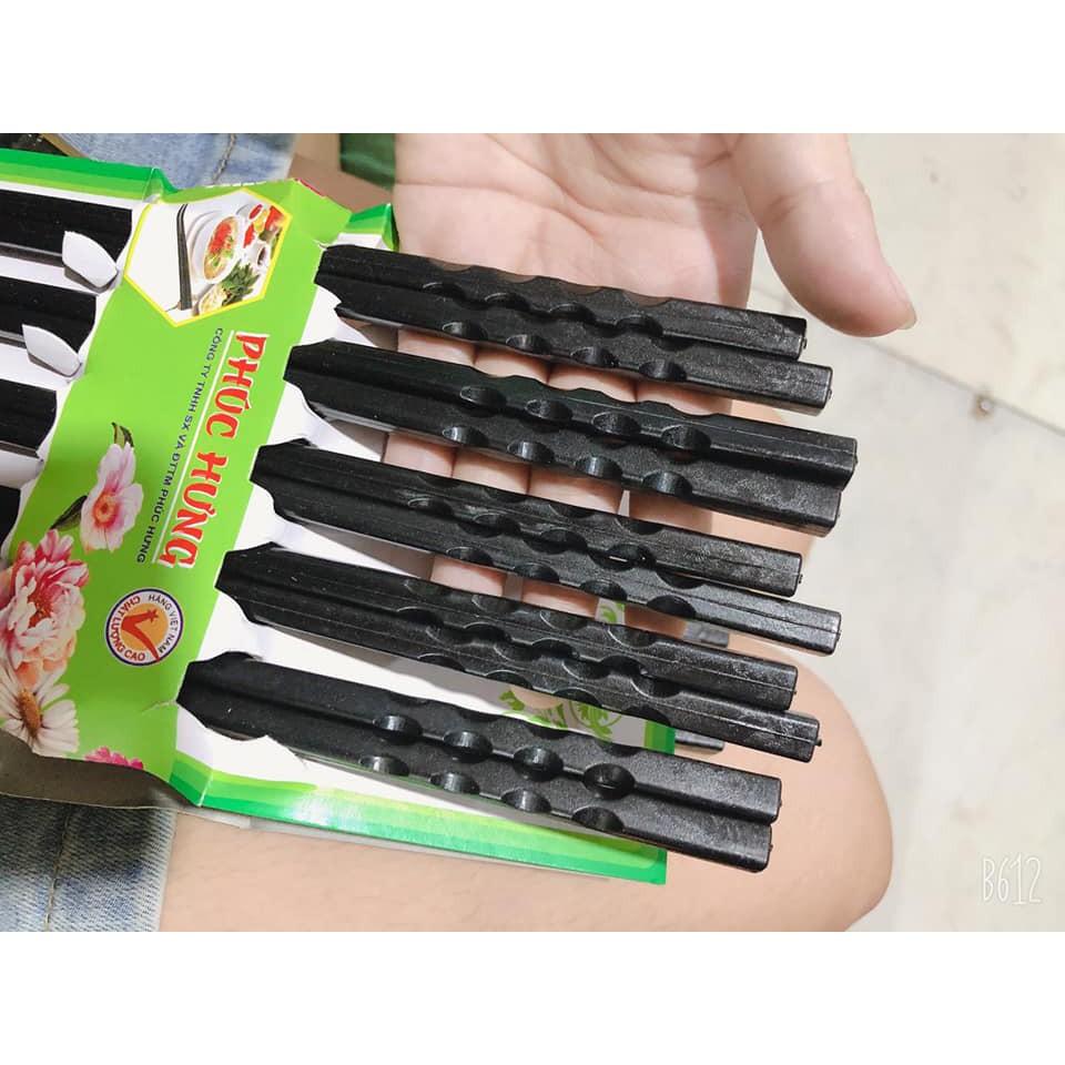 Set 10 đôi đũa sợi thủy tinh Phúc Hưng có đầu chống trượt