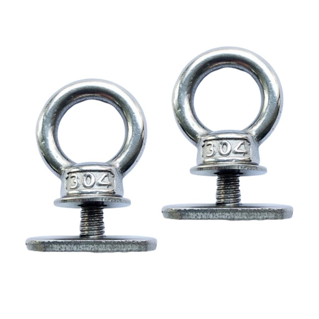 Kayak Boat Rail Mount Base Track Tie Down Eyelet Screw Nut Fishing Rod Holder