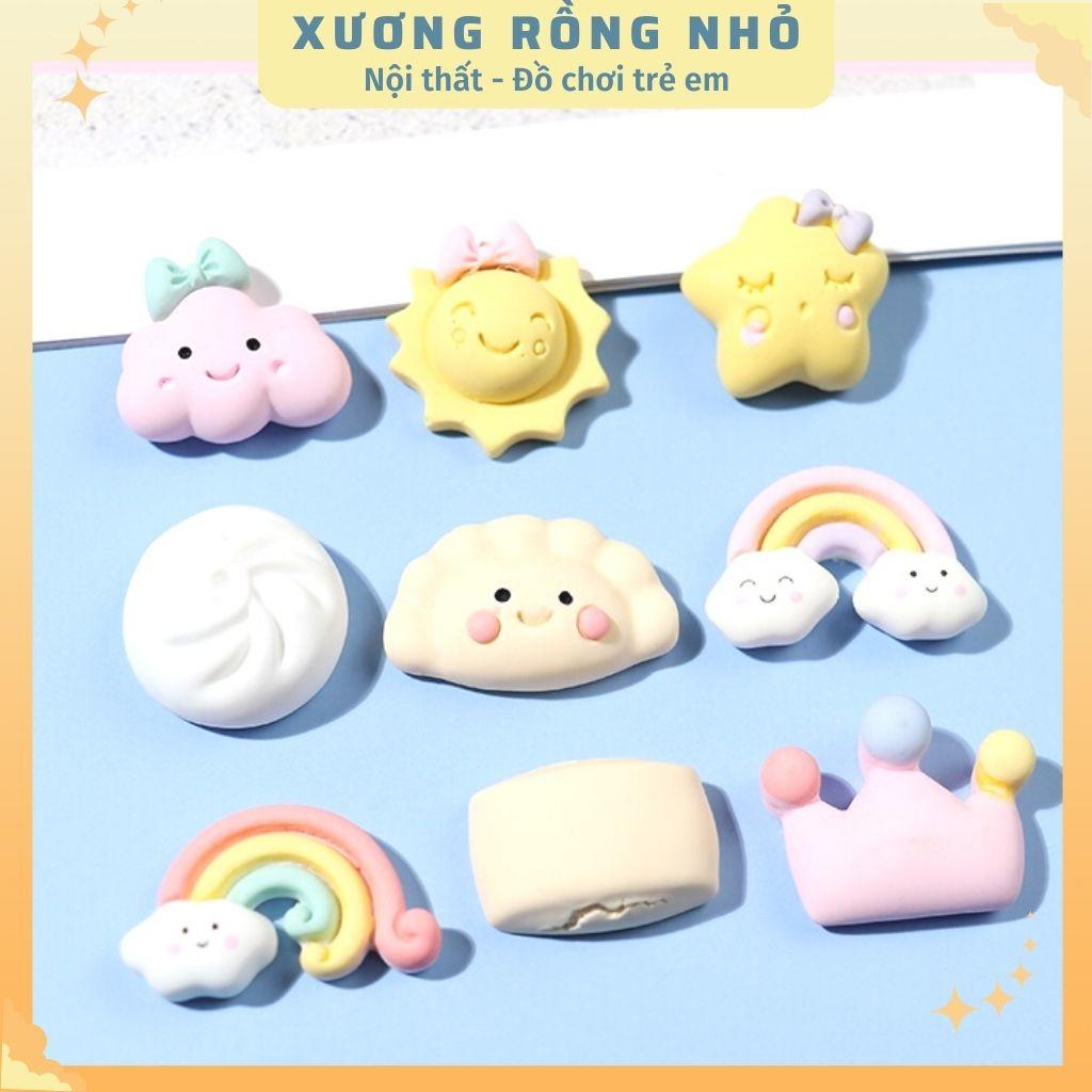 Sticker 3d nổi DIY - Charm 3d slime dễ thương trang trí dán ốp điện thoại, bình nước, tủ lạnh, đồ dùng học tập