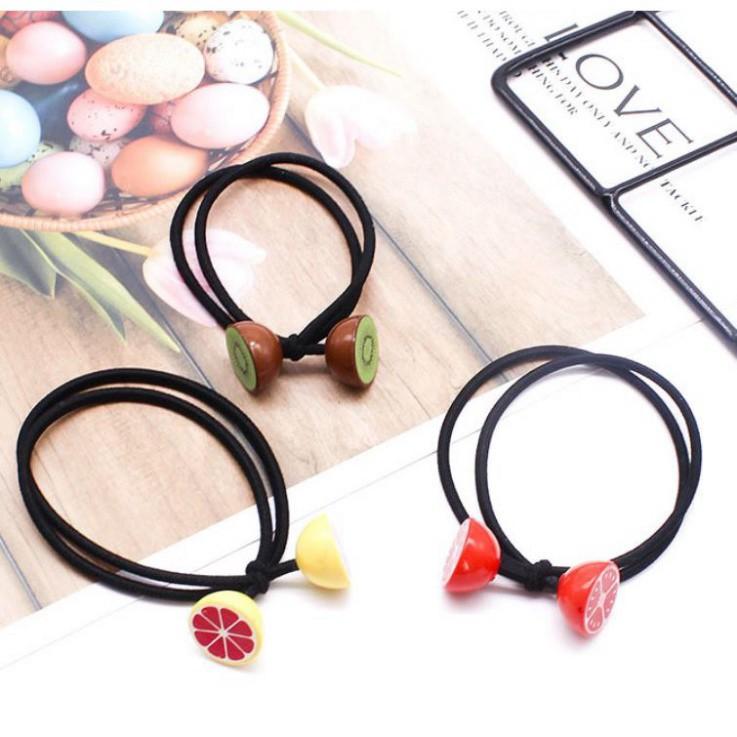 Chun buộc tóc trái cây 2 vòng dây
