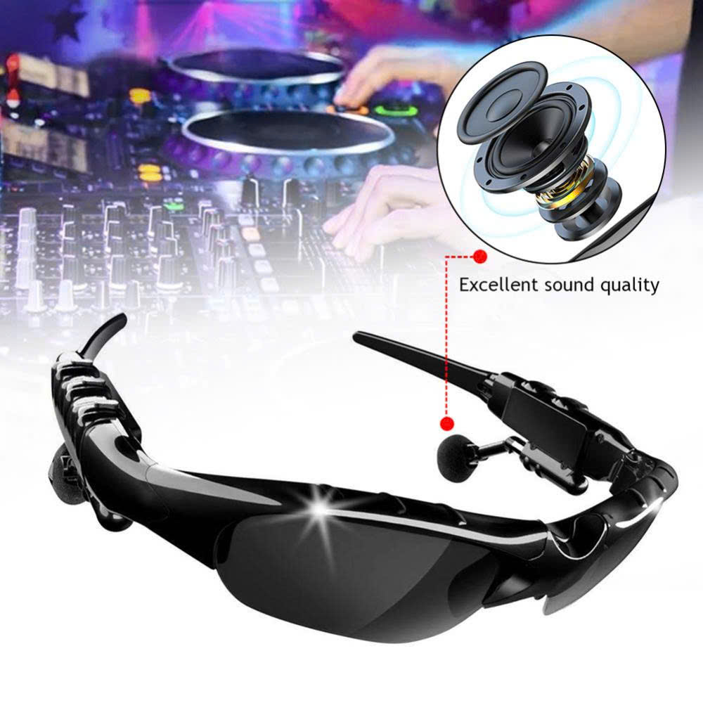Kính Mát phân cực Thông Minh, kiêm Tai Nghe Bluetooth Không Dây Thể Thao Có Micro Cho Điện Thoại, Nghe Nhạc, Bảo Vệ Mắt
