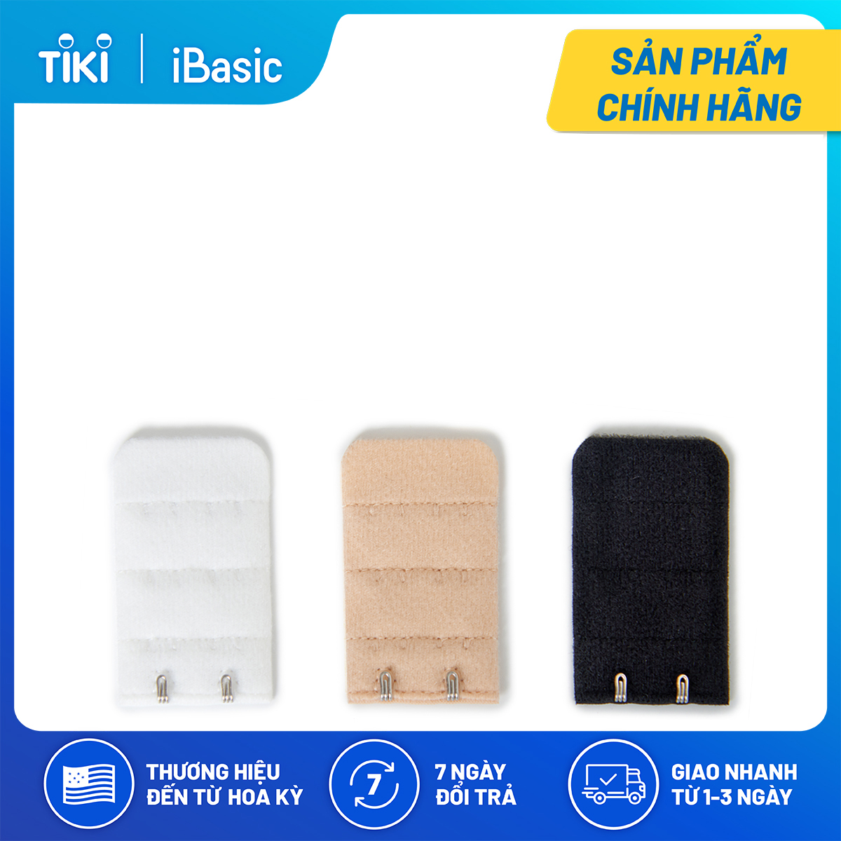 Combo 3 móc nối dây áo 2 móc cài iBasic PK022