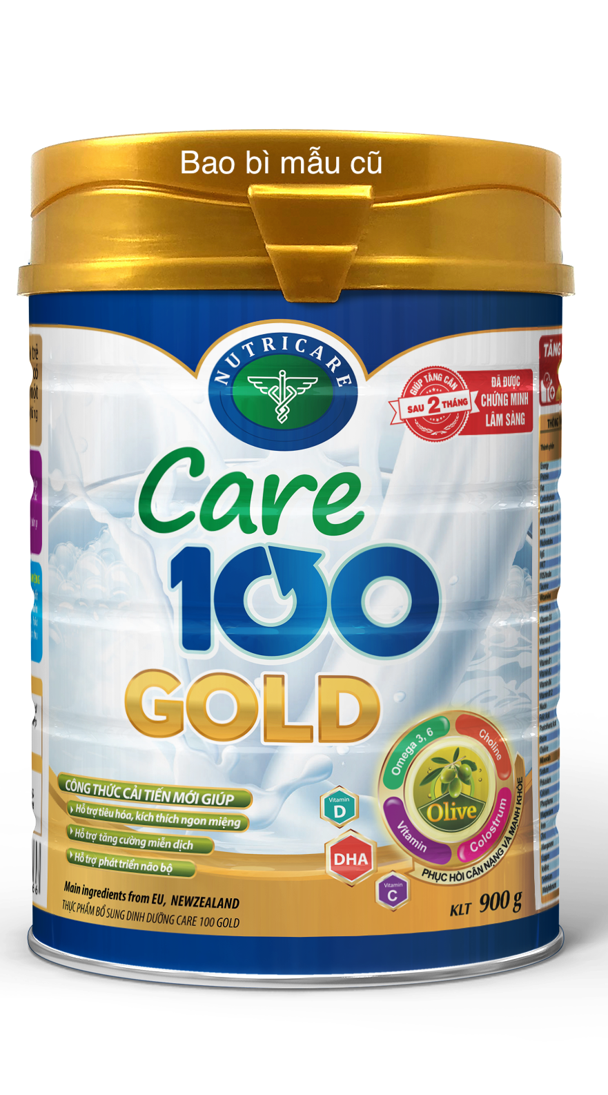 Sữa Nutricare Care 100 Gold cho trẻ biếng ăn suy dinh dưỡng 1-10 tuổi (900g)