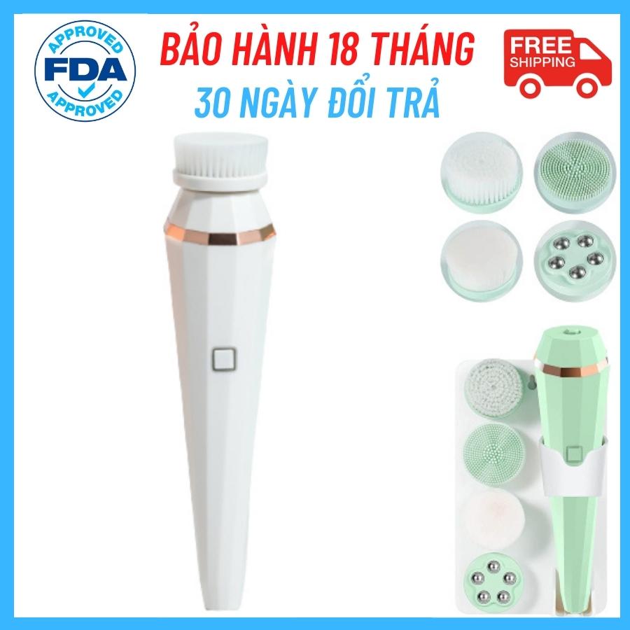 Máy rửa mặt Massage kết hợp tẩy trang Đa năng 4 in 1