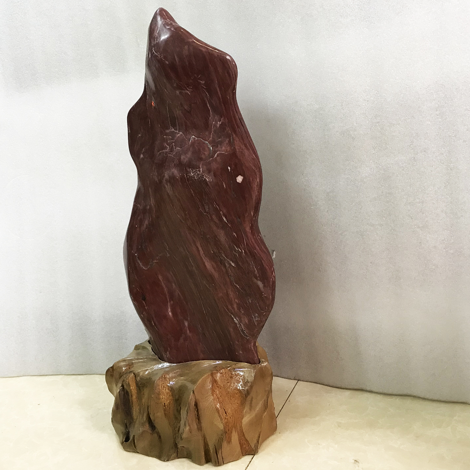 Cây đá đỏ tự nhiên cao 55 cm nặng 11 kg cho người mệnh Thổ và Hỏa DADO55x11KG