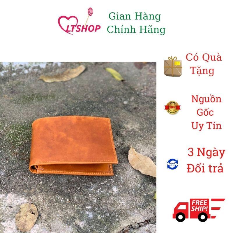 Bóp ví nam cao cấp Pullup 2 khóa kéo hàng 3 lớp