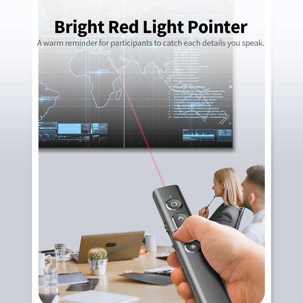 Điều khiển từ xa Không dây PPT Clicker Rộng Đa phương tiện Trình chiếu từ xa