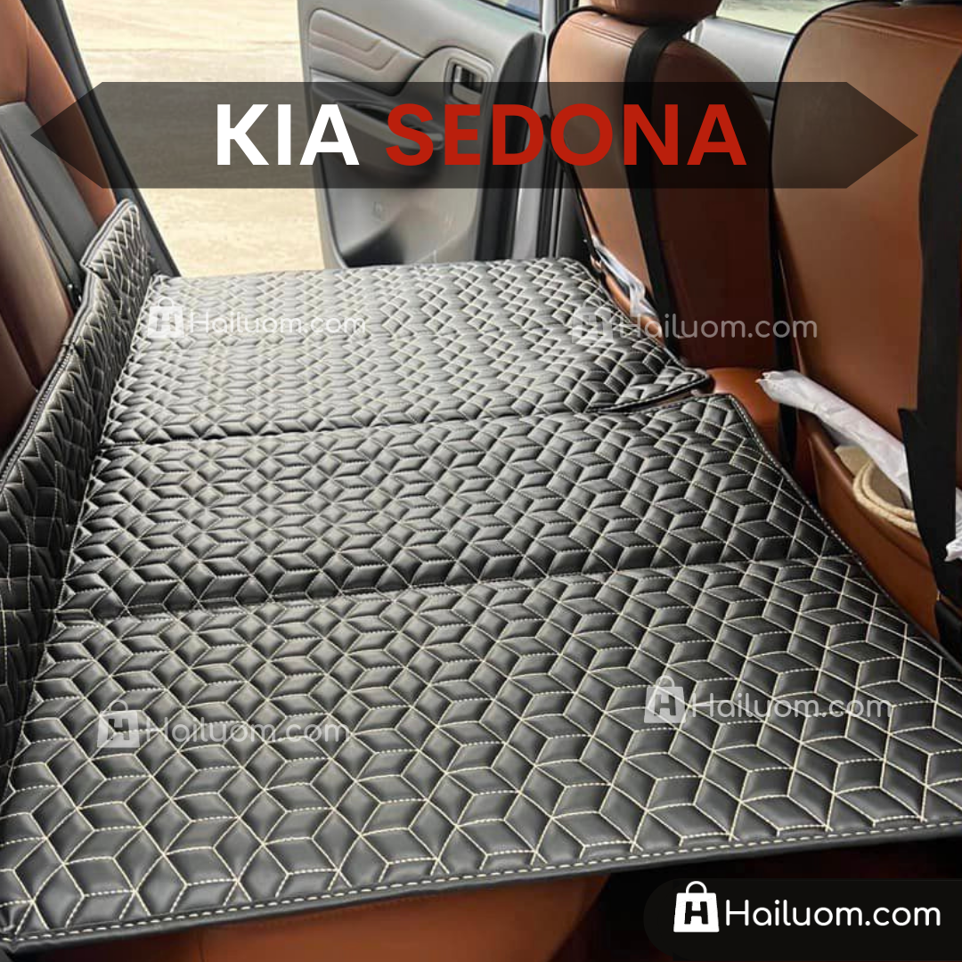 Đệm Nằm ô tô KIA SEDONA - Thiết kế 4 Khay Dọc Trợ Lực - Đệm không bơm như đệm hơi ô tô