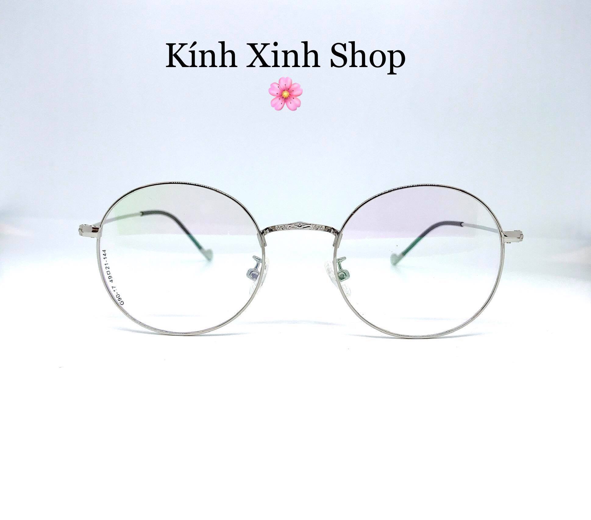 Kính Mắt tròn nhỏ gọng kim loại tăm mảnh Hàn Quốc (Nhiều Màu)