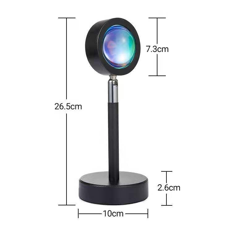 Đèn hoàng hôn Sunset Lamp 4 màu/16 màu hiệu ứng ánh sáng đẹp có remote điều khiển màu thích hợp chụp ảnh sống ảo Tiktok, Livestream