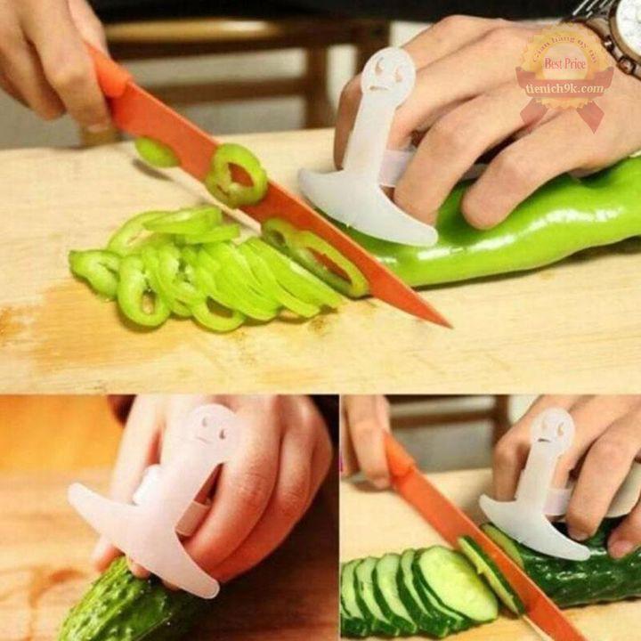 Nhựa xỏ ngón tay bảo vệ ngón tay khi thái cắt thịt rau củ quả