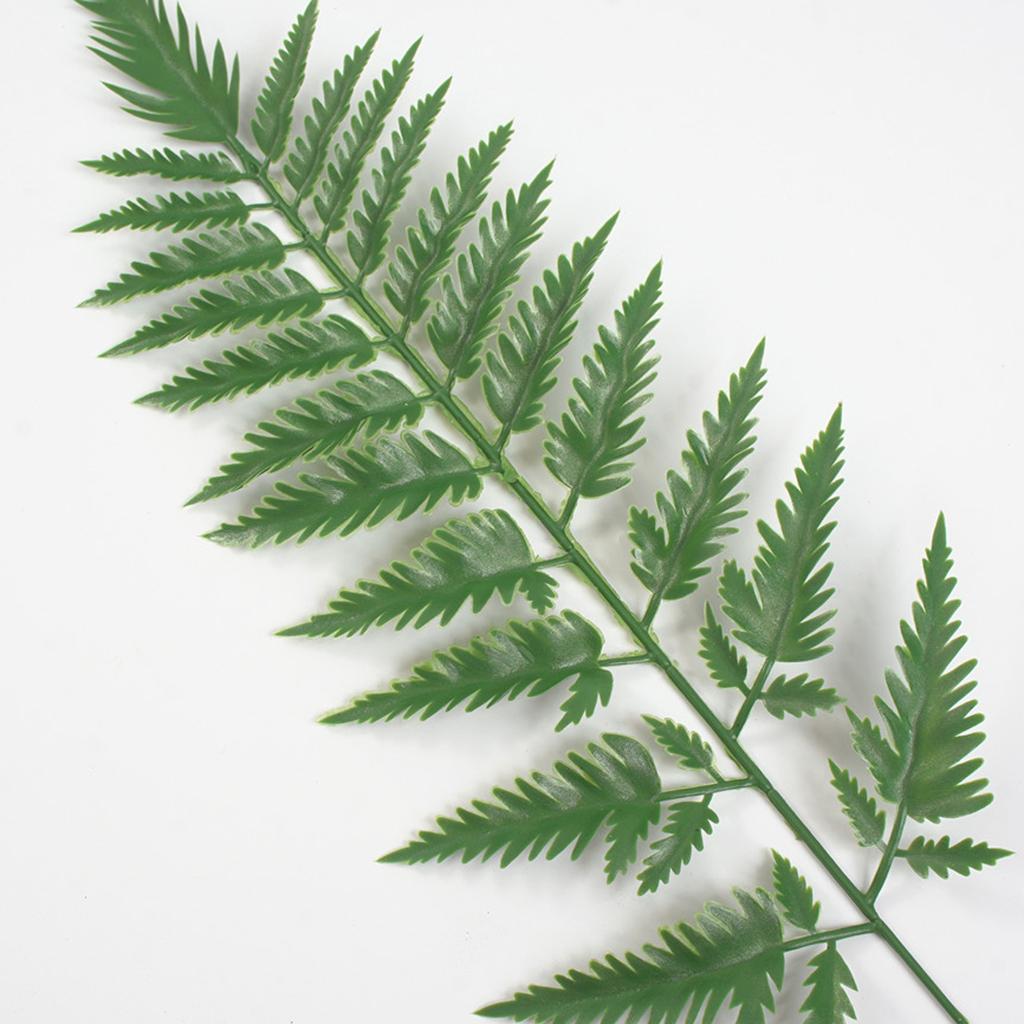 Fake Plants Fern Green Leaf Home Garden Decor