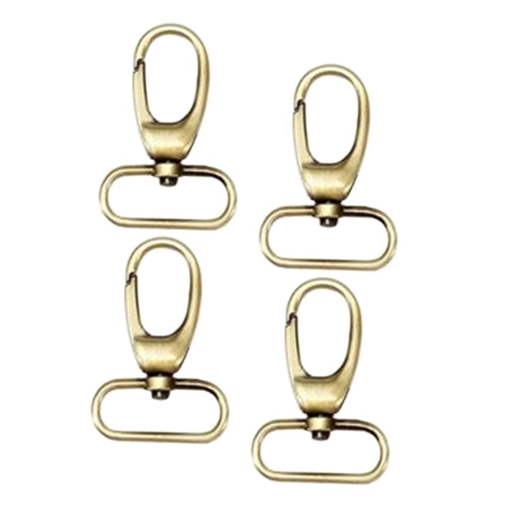 4Pack Swivel   Clip Hook Lobster Claw Clasp for Purse Bag Strap Copper