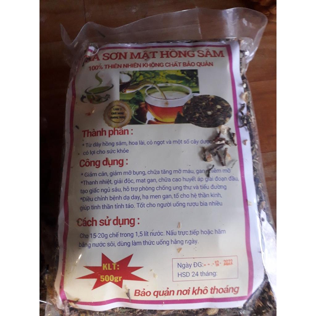 500 GRAM TRÀ SƠN MẬT HỒNG SÂM