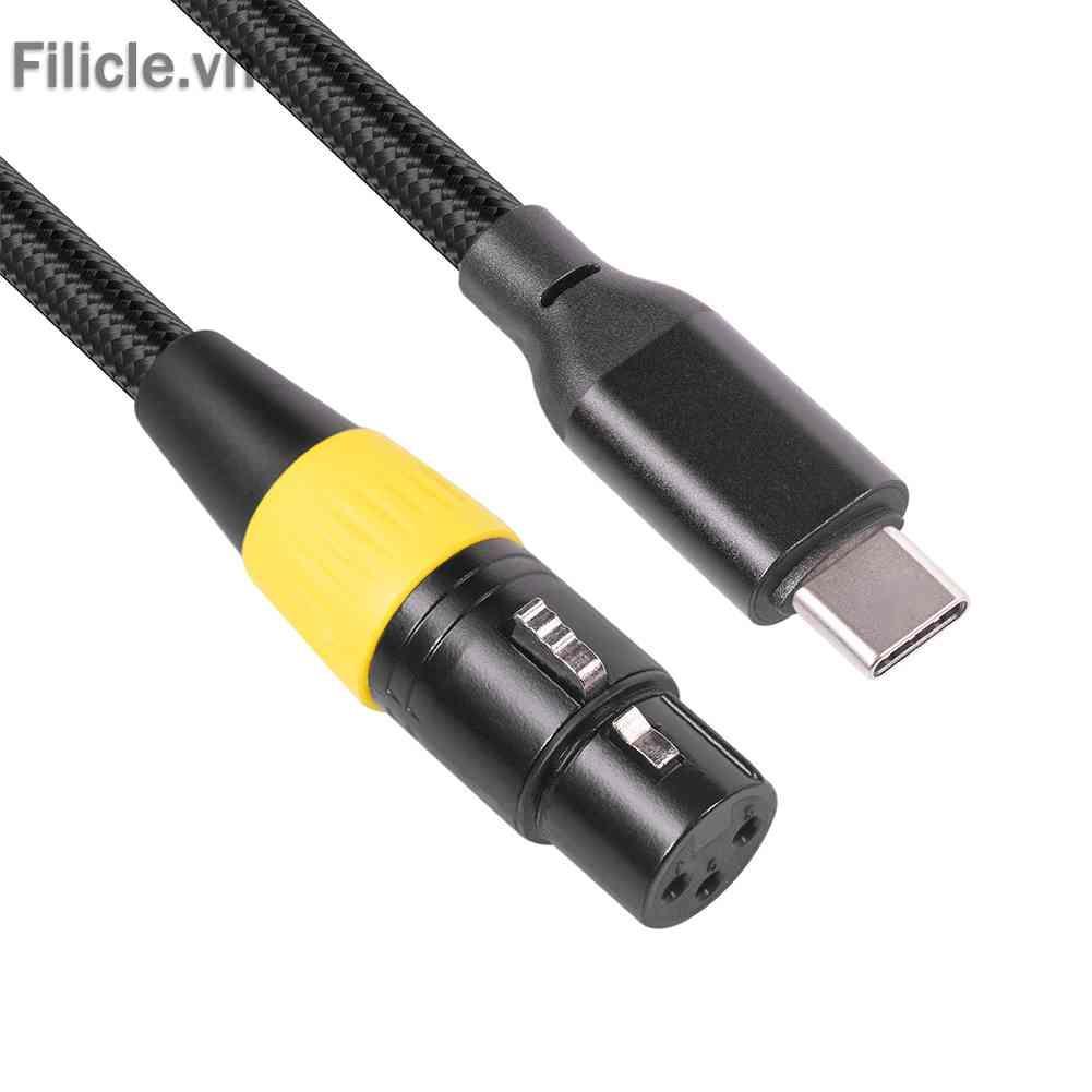 Cáp ChuyểN ĐổI Âm Thanh Micro LoạI C USB 2.0 Sang XLR 3 Pin