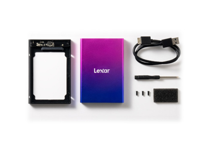 Hộp box SSD Lexar E100 | gắn SSD 2.5 inch dung lượng 128G - 8TB | Giao tiếp USB 3.2 Gen 1 - Bảo hành 1 năm - Hàng Chính Hãng