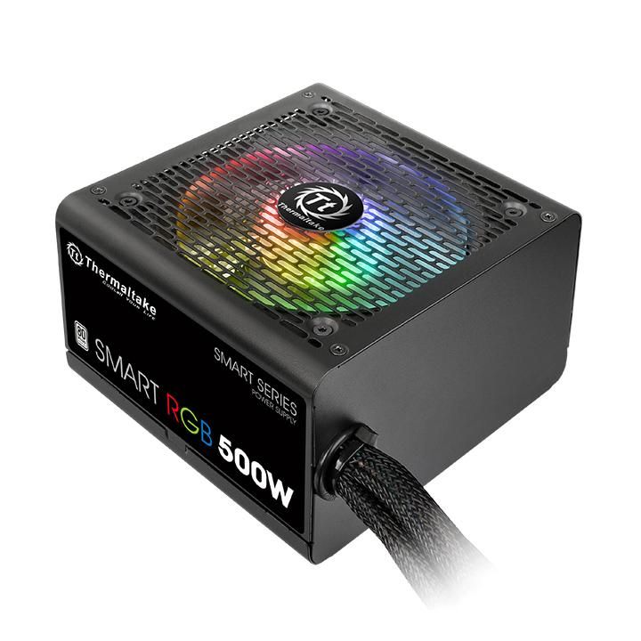 Nguồn Máy Tính PSU Thermaltake Smart RGB 500W 80 Plus White - Hàng chính hãng