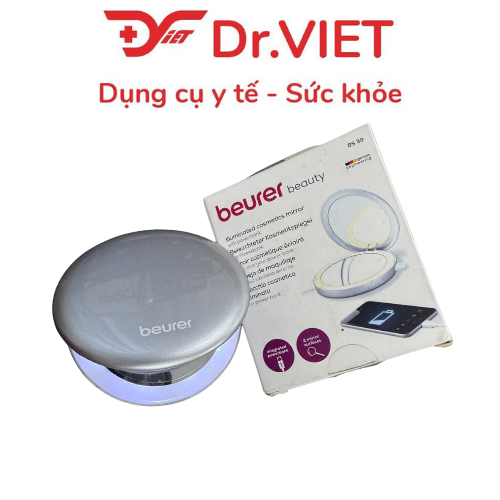 Gương Trang Điểm Bỏ Túi Tích Hợp Sạc Dự Phòng Beurer Beauty BS39 Chính Hãng Đức – Thiết Kế Cao Cấp, Nhỏ Gọn Sang Trọng, Tích Hợp Pin Dự Phòng Tiện Lợi, Gương Soi Rõ Nét, Phù Hợp Mang Theo Mọi Lúc Mọi Nơi, Thương Hiệu Chăm Sóc Sức Khỏe Hàng Đầu Từ Đức