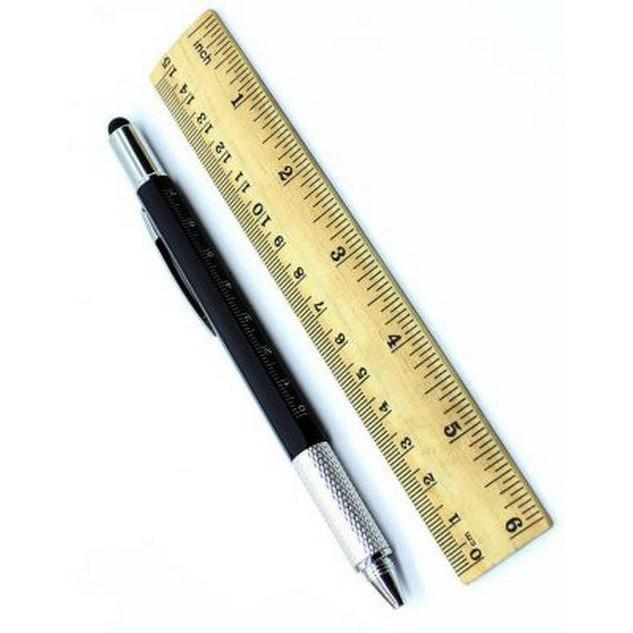 Bút Nhật Thông Minh Đa Chức Năng Compact 6in1 - Bộ 2 cái Đen+ Bạc  Magic Pen