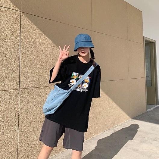 Áo thun tay lỡ form rộng unisex Be Yourself - Vịt Donald