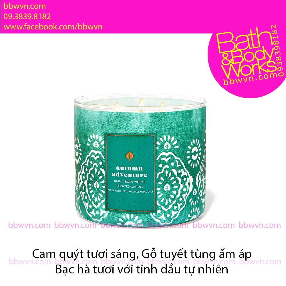 Nến thơm Bath and Body Works Autumn Adventure 3 bấc