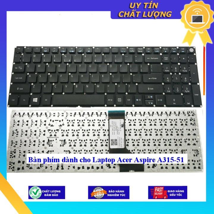 Bàn phím dùng cho Laptop Acer Aspire A315-51 - Hàng Nhập Khẩu New Seal
