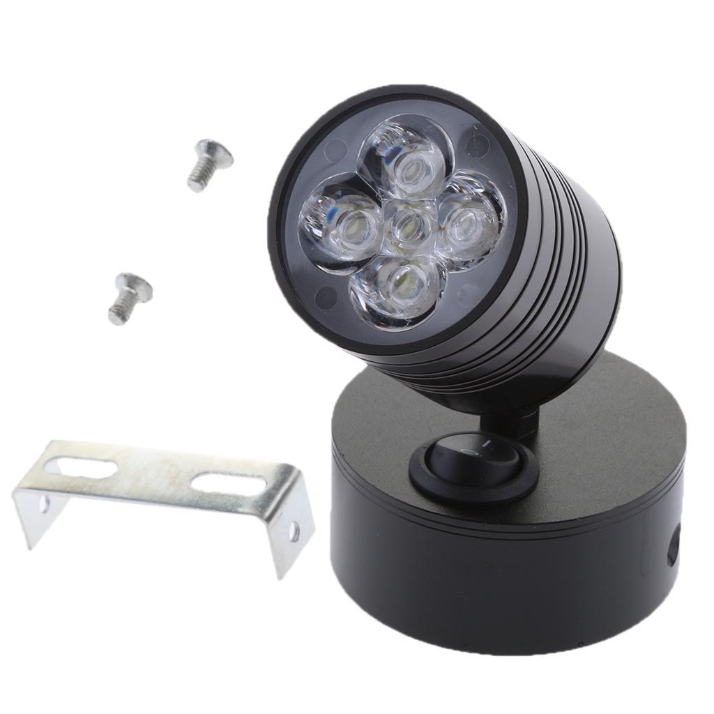 5W 12V Boat Adjustable LED Reading Light Wall Lamp with Switch Wall Mount